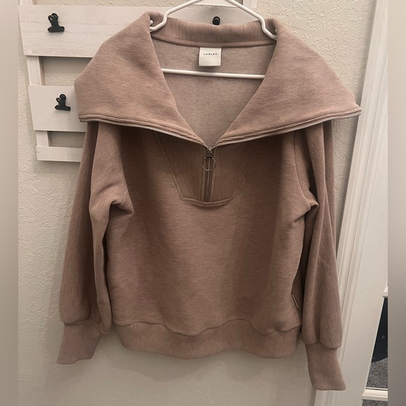 Varley Sweaters - Varley Vine Half Zip Ottoman Pullover | Oversized Funnel Neck | Large